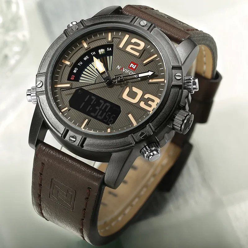 Montre Naviforce Hommes DUAL Affichage Sport Fashion
